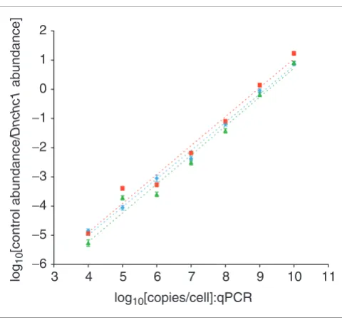 Figure 3closely matched over seven orders of magnitudeExogenous control and endogenous transcript amplification rates are 