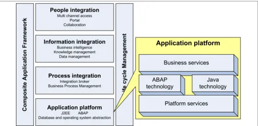 Figure 2-5   SAP NetWeaver application platform key capabilities