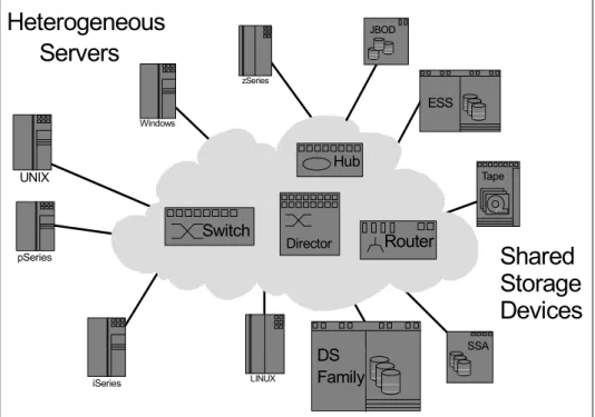Figure 1-3   SAN components