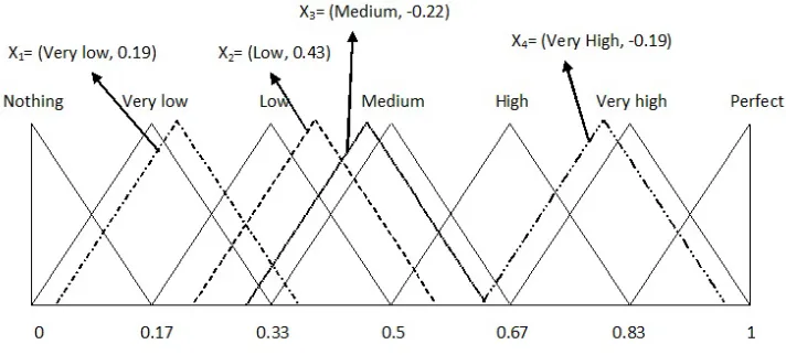 Figure 1. Structure of diﬀerent 2-tuple linguistic elements
