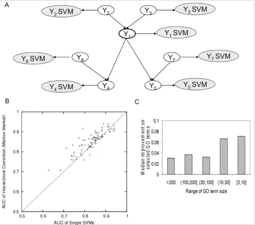 Figure 4Hierarchical correction using Markov blanket structures