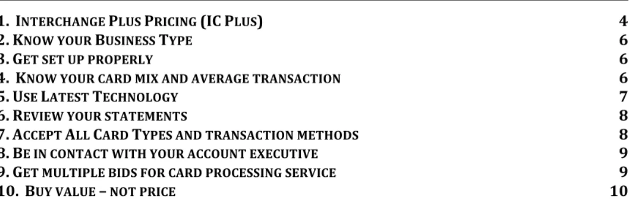 Table of Contents 