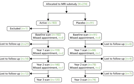 TABLE 17 Baseline characteristics of patients in the MRI substudy, by treatment group and overall