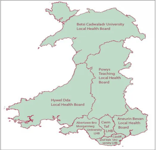 Fig 2 NHS Wales’ Seven Local Health Boards