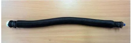 Figure 2. The basic structure of the pneumatic muscle actuator.