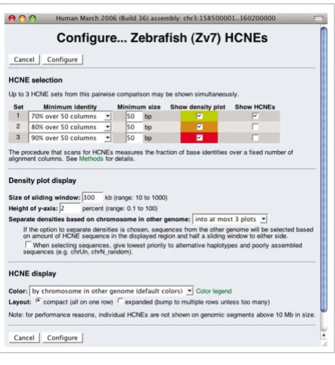 Figure 3HCNE track configuration page