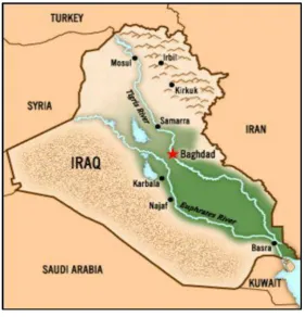 Figure 2-1: Iraq map 