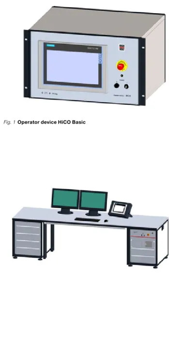 Fig. 1  Operator device HiCO Basic Fig. 4 How the central database works