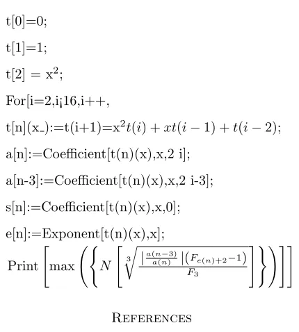 Table 1. The Algorithm