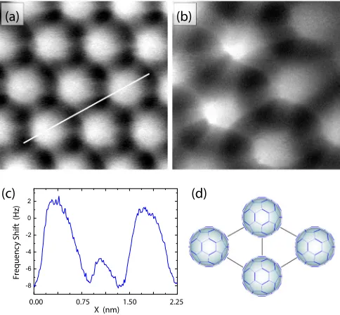 FIG. 1. (Color online) Apparent intermolecular features. NC-