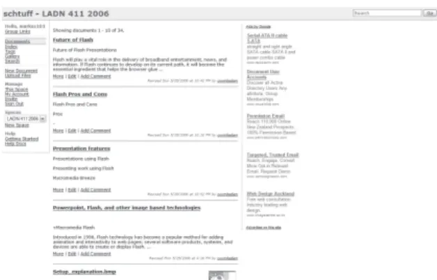 Figure 8.  LADN 411 Studio wiki (http://ladn4112006.