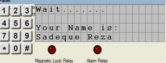 Figure 3. Simulation Output. 