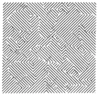 FIGURE 3-7A–C. Diagonal lines are presented to each eye with the lines oriented 90° to each other (A,B)