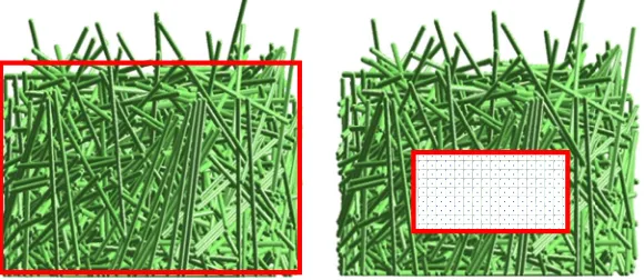 Fig. 6. Experimental results of packing fraction for dried spaghetti; legend showsaspect ratio k for particles dropped in vessel drp and then tapped tap; D is vesseldiameter and L is particle length.