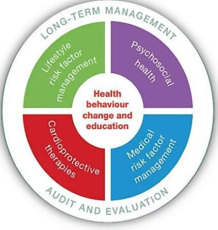 Fig 2:1 Core components of cardiovascular prevention and rehabilitation (adapted from BACPR 2013)