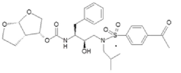 FIGURE 1 Structural formula of the API, a poorly soluble HIV protease inhibitor. 