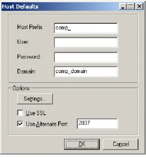 Figure 5: Connect Organizer Dialog 