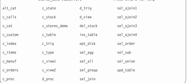 Figure B-1. Command files listed on the CHOOSE screen