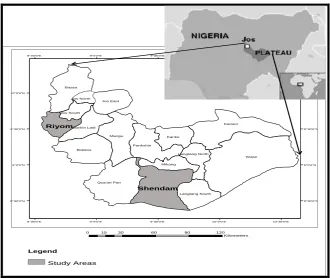 Figure 2.Figure 2. Study Area, Nigeria. Study Area, Nigeria. 