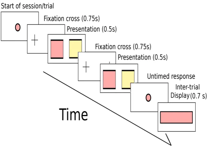Figure 2.9: The time course for a single trial.