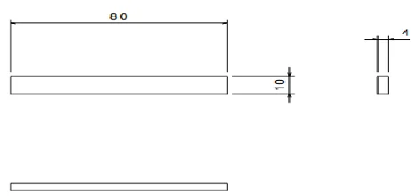 Fig. 14.Dimension and views for flexural testing specimen 