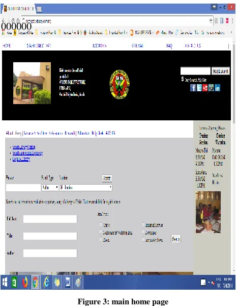 Figure 3: main home page 
