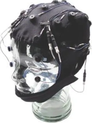 Figure 2. A Compumedics ‘Quick Cap’ headset as was used in the research for collection of 