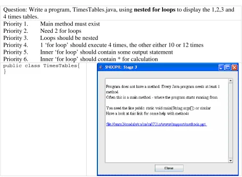 Table 5-10 Case 1. Example of Feedback from Stage 3 Analyses