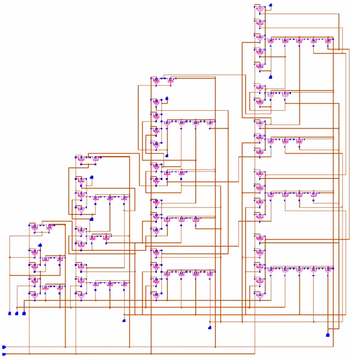 Figure 6:  4-bit LALB schematic 