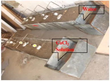Fig. 1 Model of diffusion through borehole in soil bed 