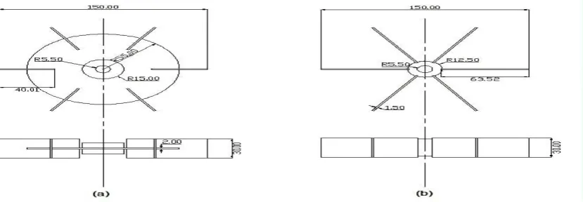 Figure 2: (a) Single tube with orifices, (b) plan view of a 3 tube set, (c) elevation of 3 tube set, (d) plan view of 6 tube set 