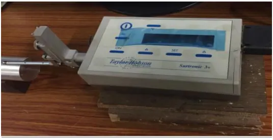 Fig: 1 Surface roughness measurement apparatus 