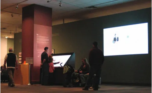 Fig. 1. EMDialog installation at the museum.