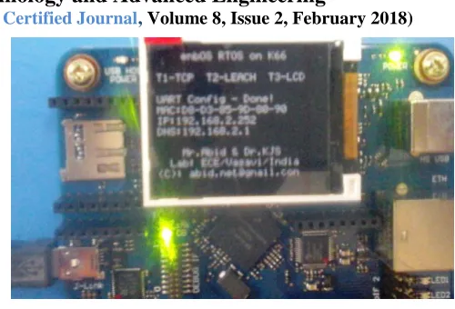 Figure – 4: MCU Gateway configured with static IP 