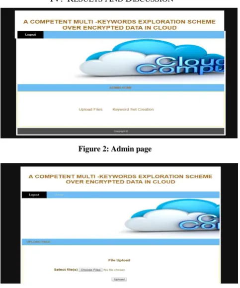 Figure 2: Admin page 