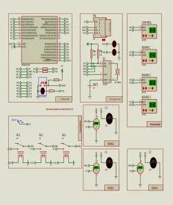 Fig.8: Circuit connection of Atmega328P and peripheral modules  