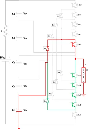 Figure 8 Single phase circuit for output voltage 0. 
