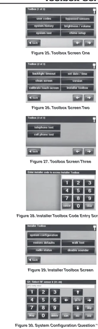 Figure 25. Toolbox Screen One