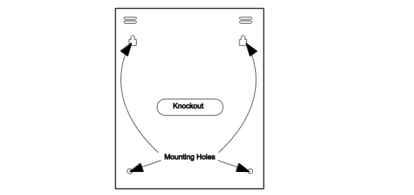 Figure 2:  Mounting  holes 