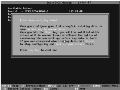 Figure 7.   Warning Message When you Start 3BM