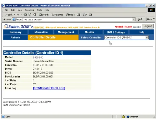 Figure 16.   Controller Details Page