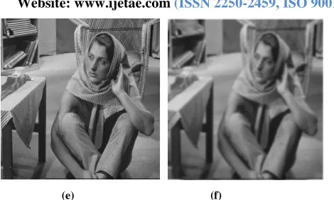 Fig. 2  (a) Lena original image, (b) lena compressed image, (c) cameraman original image, (d) cameraman compressed image, (e) 