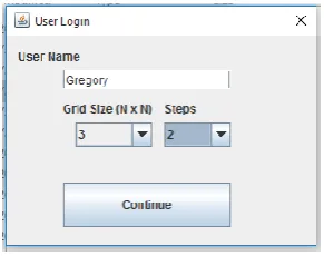 Fig. 4.2:  Login window 