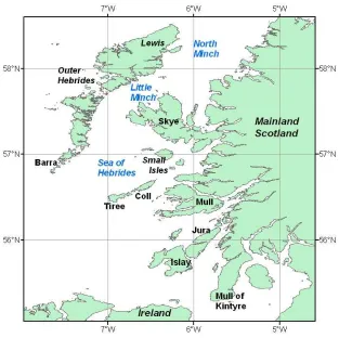 Figure 1.2 – Inshore waters off the west coast of Scotland 