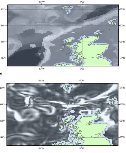 Figure 2.6 – (a) FOAM modelled halocline strength (surface to bottom salinity) for 27 September 2003 with dark grey representing a strong negative halocline strength (i.e
