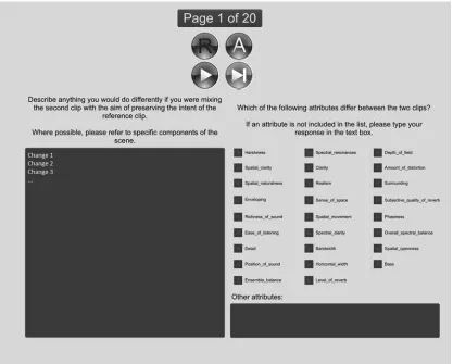 Fig. 1.Test interface used in the listening tests.
