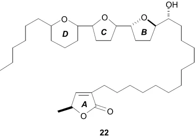 Figure 1.14: Structure of chamuvarinin 22 