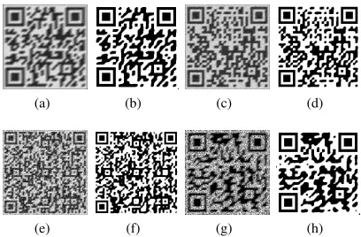 Fig. 7: Some of the clean bar codes used in theexperiments