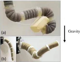 Figure 2-24: Jammable manipulator. (a) First prototype of the jammable manipulator. 
