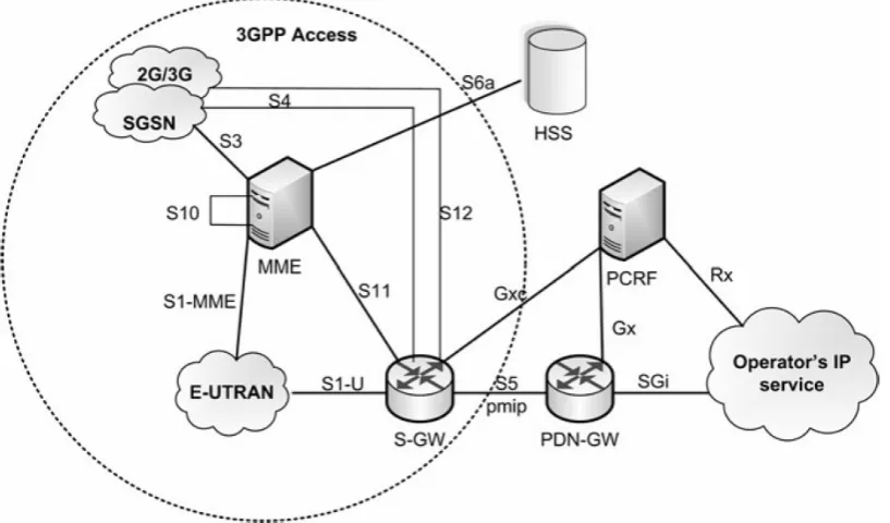 Figure 2-2: LTE-A Reference Model [13] 